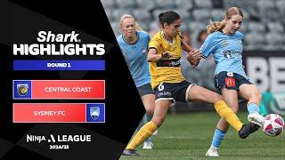 Central Coast Mariners FC v Sydney FC - Shark Highlights | Ninja A-League 2024-25 | Round 01