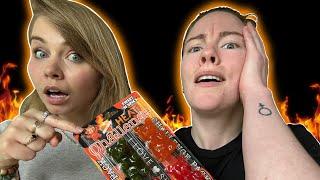 We Did The FIRE GUMMY BEARS Challenge! - Hailee And Kendra