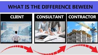 Difference Between Client, Consultant & Contractor || Construction 