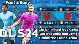 DLS 24 Trick!! | How to Get Unlimited Coins and Gems in Dream League Soccer 2024 | Free Coins