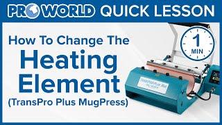 Changing Element On Transpro Plus Mug Press