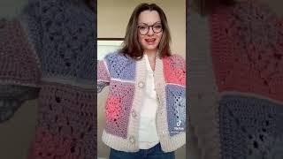 Popcorn stitch Cardigan!#crochet #crochetlove #handmade #handmadewithlove #craft #support