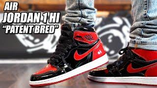 WATCH BEFORE YOU BUY ! Air Jordan 1 Hi " Patent Leather Bred " Review and On Foot in 4K