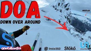 Super Steep DOA on Blackcomb Peak   Slack Country Skiing   onecutmedia