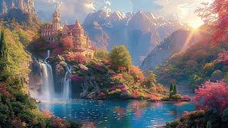 Celtic Fantasy Music &  Medieval folk Music - Relaxation Music, Beautiful Medieval  Castle In Forest