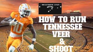 How To Run Tennessee's Veer And Shoot Playbook - Full Audible Setup And Play Breakdown!