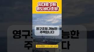 [공짜] 임대료 0원 : 영도바다뷰 영구조망