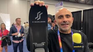 E-SKIMO - The world first electric-assisted ski for mountaineering at CES 2025 Las Vegas