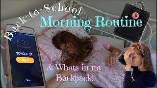 Back to School Morning Routine & What's in my Backpack!