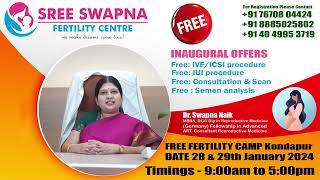 Best IVF & Fertility treatment by Sree Swapna Fertility Centre Hyderabad-Dr.Swapna Naik