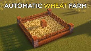 Minecraft AUTOMATIC WHEAT FARM | FAST TUTORIAL | SUPER EASY |