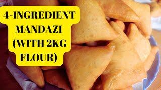 Making 2Kg Flour Worth of Mandazi on a Budget| 4-Ingredient Mandazi Recipe with Whole Packet Flour