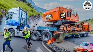 Dangerous Idiots Fastest Truck & Heavy Equipment Fails | Extreme Oversized Truck Transport #1