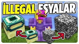 İllegal Minecraft Eşyalarını Topluyorum (Minecraft Hardcore 21)