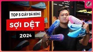 TOP 5 GIÀY ĐÁ BÓNG CỎ NHÂN TẠO SỢI DỆT NGON NHẤT NĂM 2024