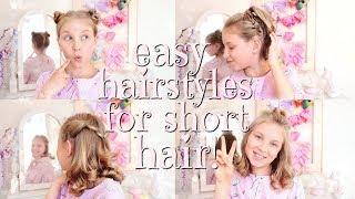 I DONATED MY HAIR!  EASY HAIRSTYLES FOR SHORT HAIR! | Coco's World