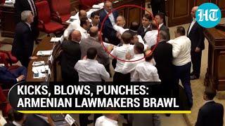 Watch: Mass brawl in Armenian parliament; how lawmakers kicked, punched each other