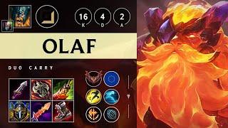 Olaf ADC vs Caitlyn: Triple Kill, Dominating - EUW Grandmaster Patch 14.23