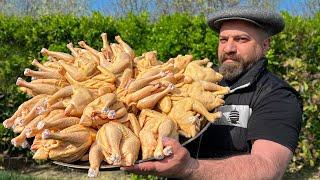 The Signature Snack Of Oriental Cuisine! Shawarma with Fried Chicken on a Spit