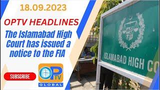 OPTV GLOBAL English Headlines 18 09 2023