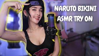 *HOT* ASMR BIKINI TRY ON (Naruto) l ASMR Soft Whispering & Cosplay Review for Men