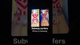 Subway surfers Gameplay iPhone vs Samsung