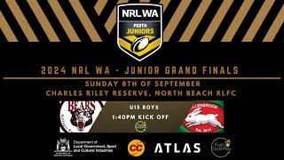 2024 NRL WA Junior Grand Final - U15 Boys Bears v Rabbitohs