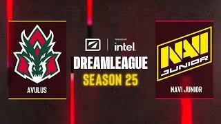 Dota2 - AVULUS vs NAVI Junior - DreamLeague Season 25 - Western Europe - Closed Qualifier