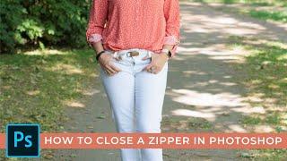 Client zipper was down!  How to Close a Zipper in Photoshop