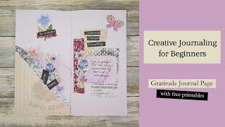 Creative Journaling for Beginners: Gratitude Journal Page