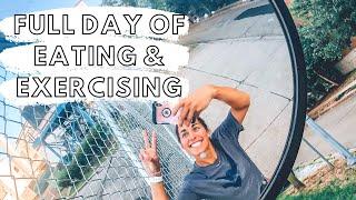 FULL DAY OF EATING & EXERCISING | what I eat in a day, my current training routine explained, F45