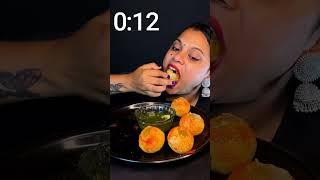 30 SECOND 8 SPICY PANIPURI EATING CHALLENGE #shorts #ytshorts #eatingchallenge