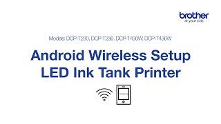 Android Wireless Setup on LED Ink Tank Printer