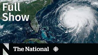 CBC News: The National | Hurricane Fiona, Food banks, Trudeau vs Poilievre