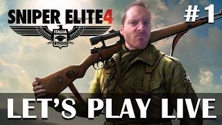 Sniper Elite 4 campaign gameplay part 1 - Live stream