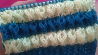 Two colours knitting design for baby sweater / cap / ladies cardigan / skaf |