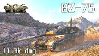 BZ-75, 11.3K Damage, 6 Kills, Mines - World of Tanks