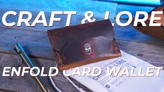 The Craft & Lore Enfold Card Wallet: Handmade, rustic, and minimalist