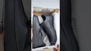 Nike Air Force 1 All Black #unboxing #shorts #unboxingvideo #shopping