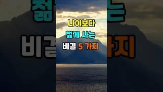 나이보다 젊게 사는 비결 5가지 #지혜 #명언  #좋은글 #건강 #shorts