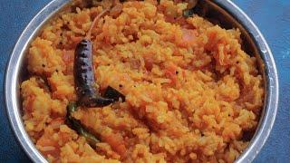 Tomato Rice Recipe/Quick Recipe with leftover Rice/Thakkali Sadam/10 mins Tiffin Dish/Tomato Chawal