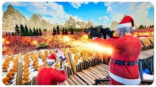 Tactical Santa's Wooden Fort vs 10 MILLION ZOMBIES - Ultimate Epic Battle Simulator 2 UEBS 2 (4K)