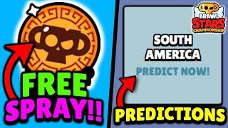 GET A FREE SPRAY!! | July Monthly Finals SA Predictions | BRAWL NEWS