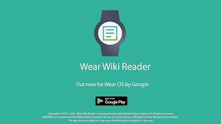 Wear Wiki Reader App Promo