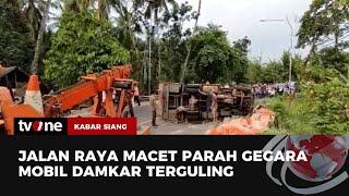 Truk Damkar di Pandeglang Alami Kecelakaan Tunggal | Kabar Siang tvOne