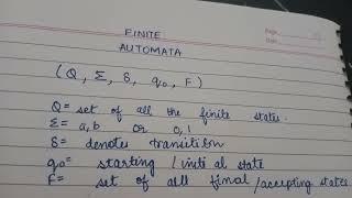 Introduction to Finite Automata and its types