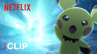 Pichu Evolves Into Pikachu  Pokémon Journeys: The Series | Netflix After School