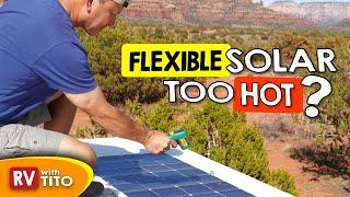 Heat/Power TESTING Flexible Solar Panels on RV (Flat Mounted vs Ventilated)