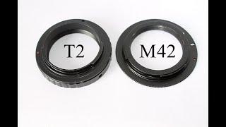 M42 and T2 lens mounts. Both 42mm, but are they the same