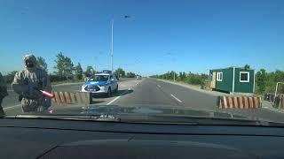 Костанай. Блок пост в сторону Рудного